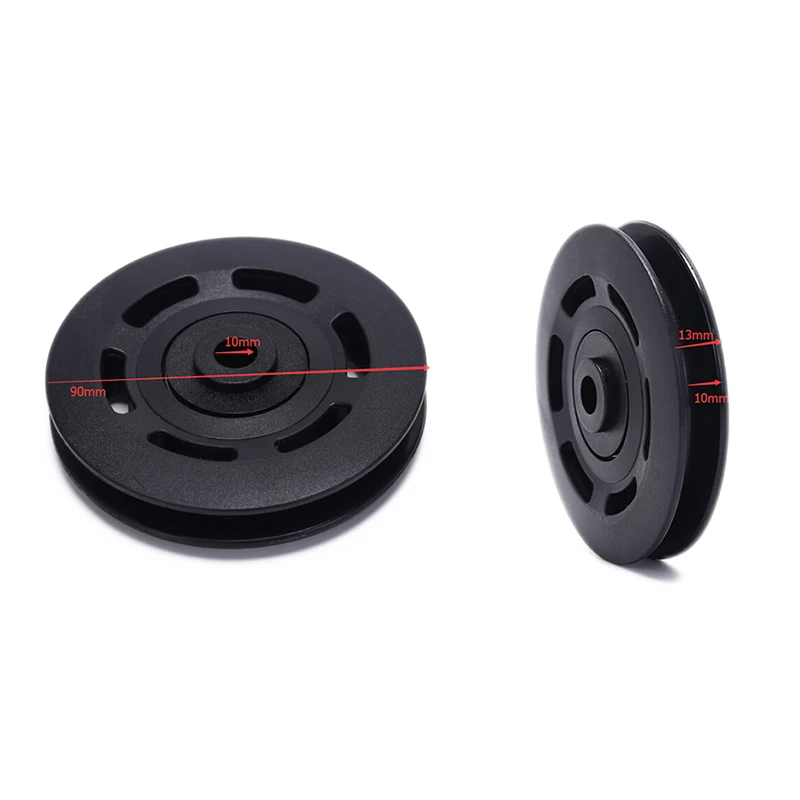 Fitness equipment accessories Bearing pulley 50mm / 90mm Wearproof Nylon Bearing pulley wheel Cable Gym Universal