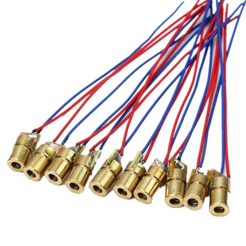 Laser Head Dot Diode 650nm 6mm 5V 5mW FZ0344