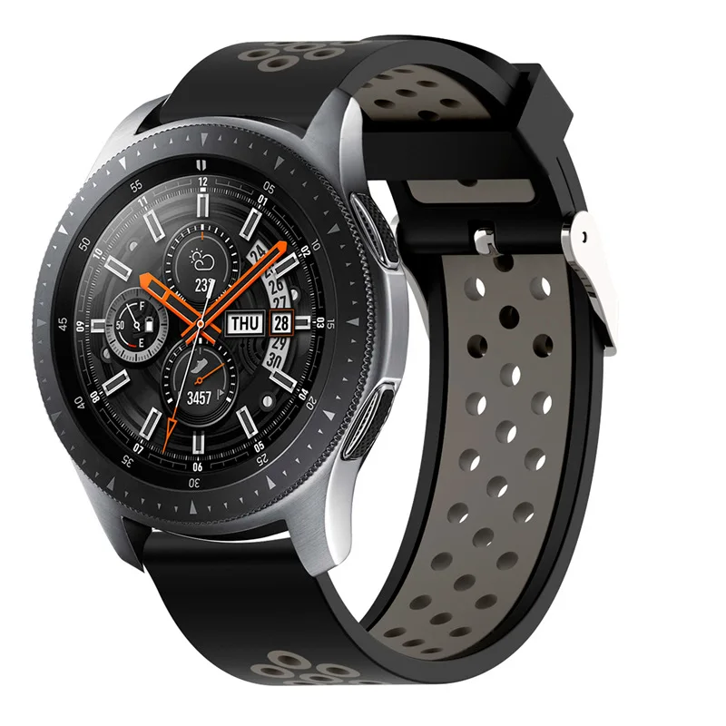 Силиконовый браслет для samsung gear S3 Classic Frontier Galaxy watch 46 мм SM-R800 часы браслет для huawei watch GT active