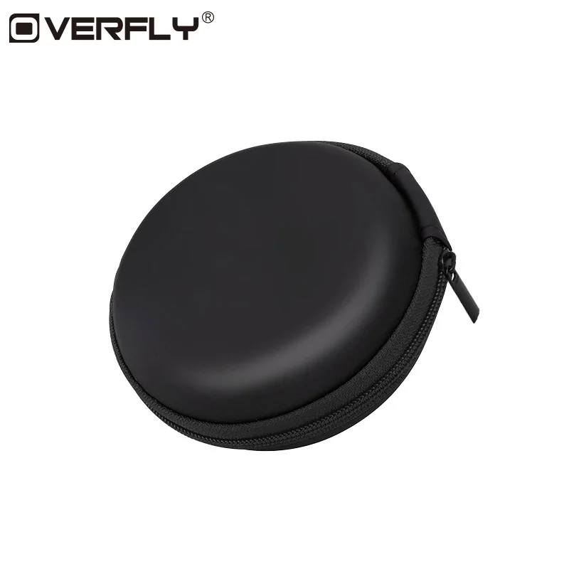 

Mini Zippered Round Storage Hard Bag Case for Headphones Case Headset Box for Earphone Case SD TF Cards