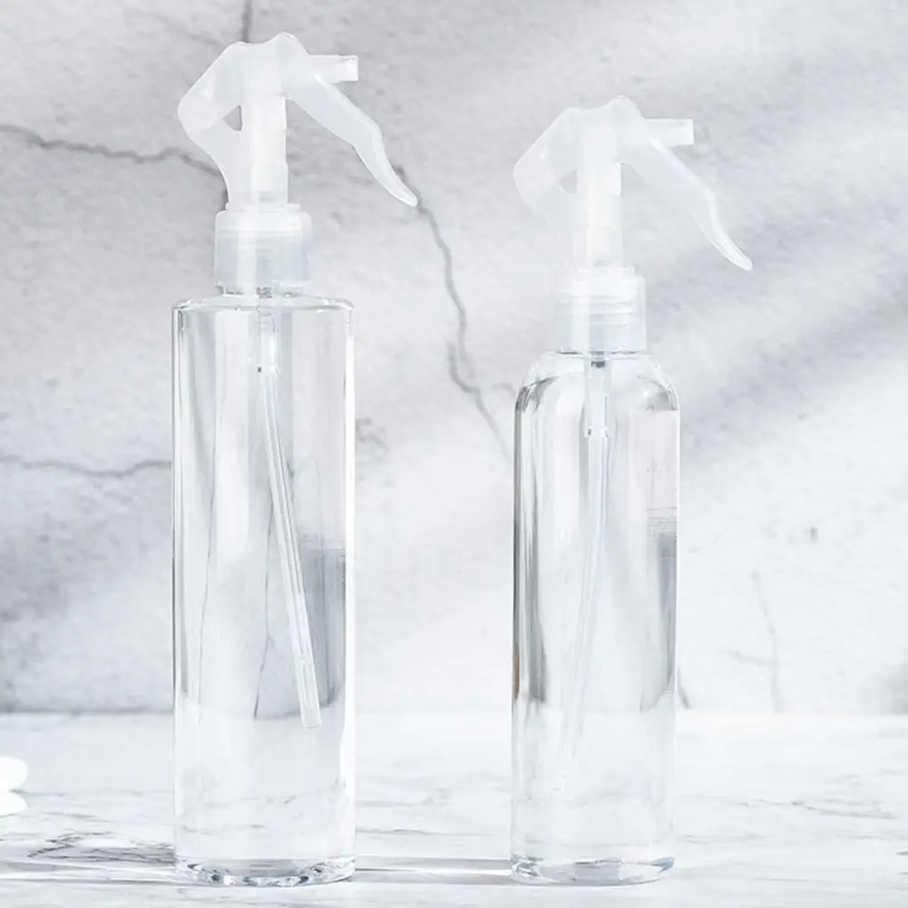 

250/500ml Clear Cleaning Hand Trigger Watering Spray Bottle Lotion Dispenser