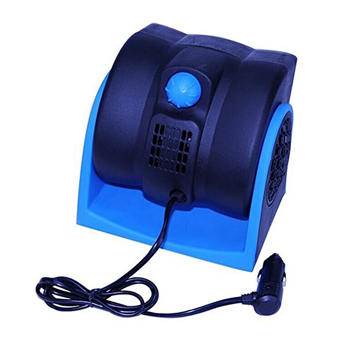 

huin Car Vehicle Truck Cooling Air Fan 12V Adjustable Silent Cooler Speed Blue