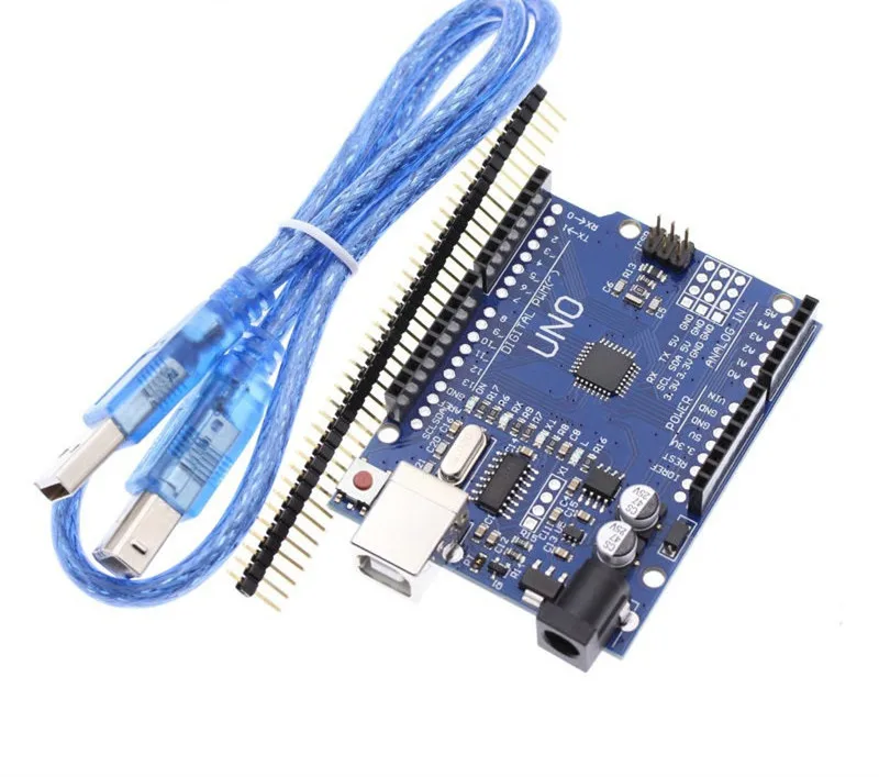 1 шт. UNO R3 UNO R3 CH340G+ MEGA328P Чип 16 МГц для Arduino UNO R3 макетная плата USB кабель