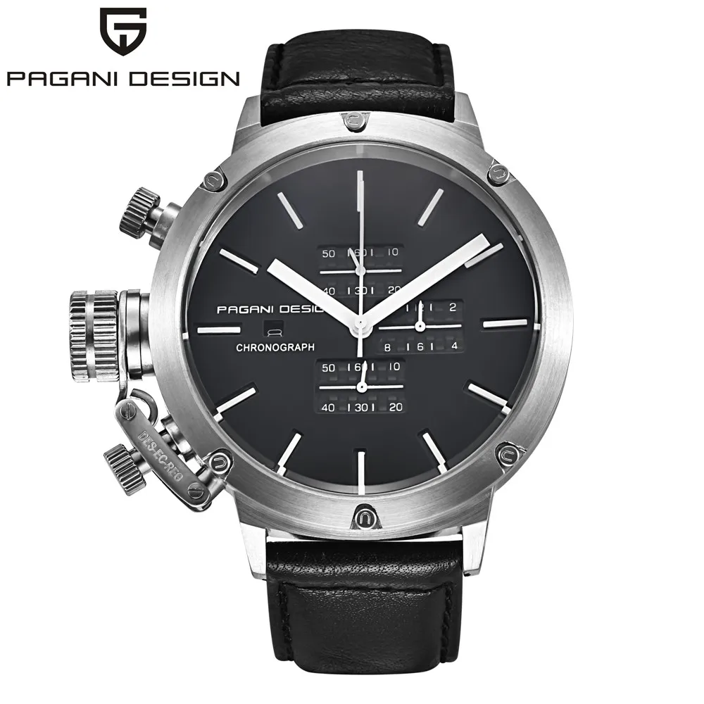 

Original PAGANI DESIGN Sports Watches Men Dive Chronograph Quartz-Watch Men mens watches top brand luxury men watch
