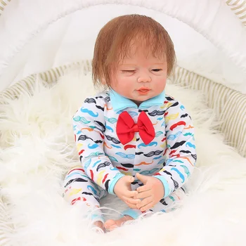 

New design cute reborn baby dolls 19"48cm silicone reborn dolls toys gift for child bebes reborn bonecas
