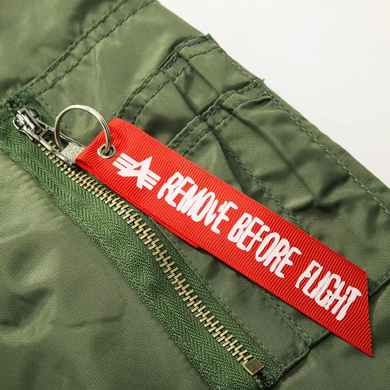Günstige Ma1 Bomber Jacke männer Dicke Kanye West Tour Pilot Oberbekleidung Männer Armee Grün Japanischen Merch Flug Mantel Air Force One jacke