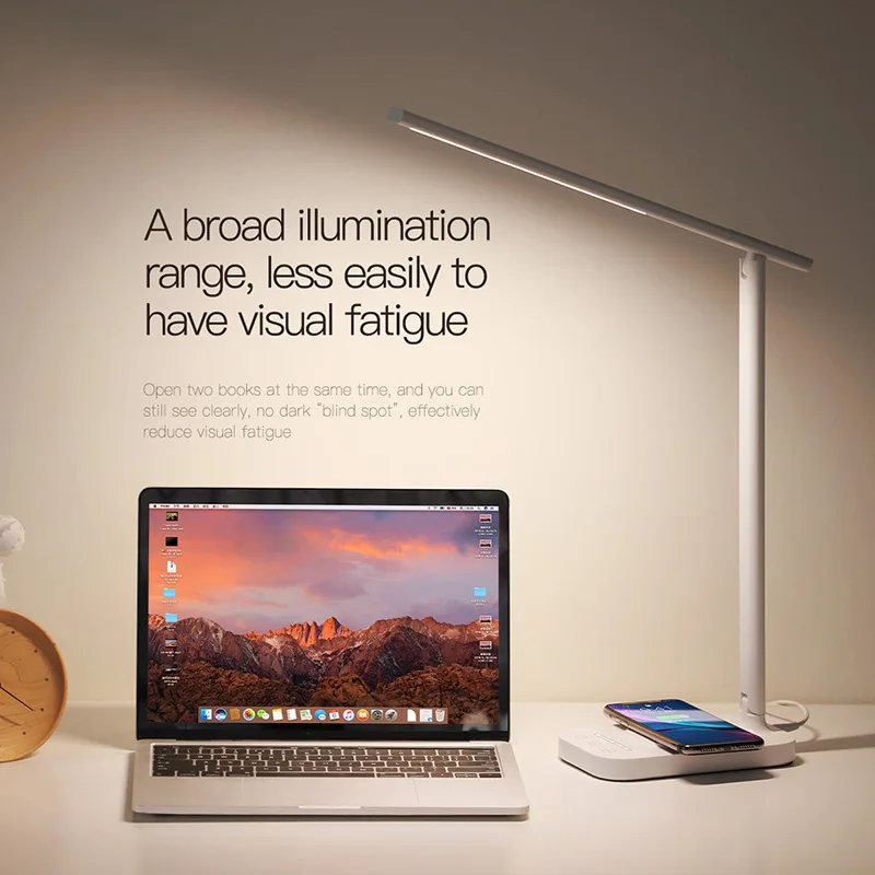  Baseus Lamp Qi Wireless Charger for iPhone XS Max X Foldable Table Desktop Desk LED Light Fast Wire - 32981540580