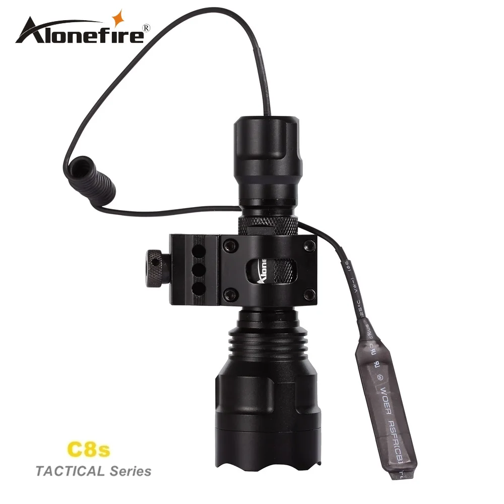 AloneFire тактический флэш светильник C8 CREE XM L2 T6 U3 светодиодный фонарь страйкбол
