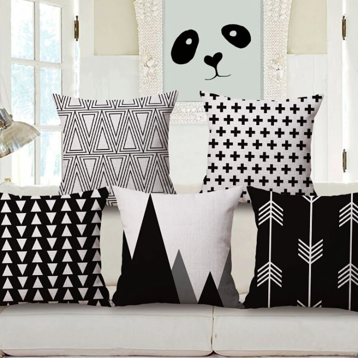 pillows for black sofa