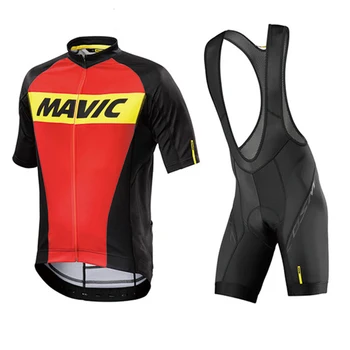 

Mavic Cycling Jersey 2020 Summer Equipment Short Sleeve Quick Dry Clothes Cycling Set Bicycle Clothes Ropa Ciclismo Bib Suits