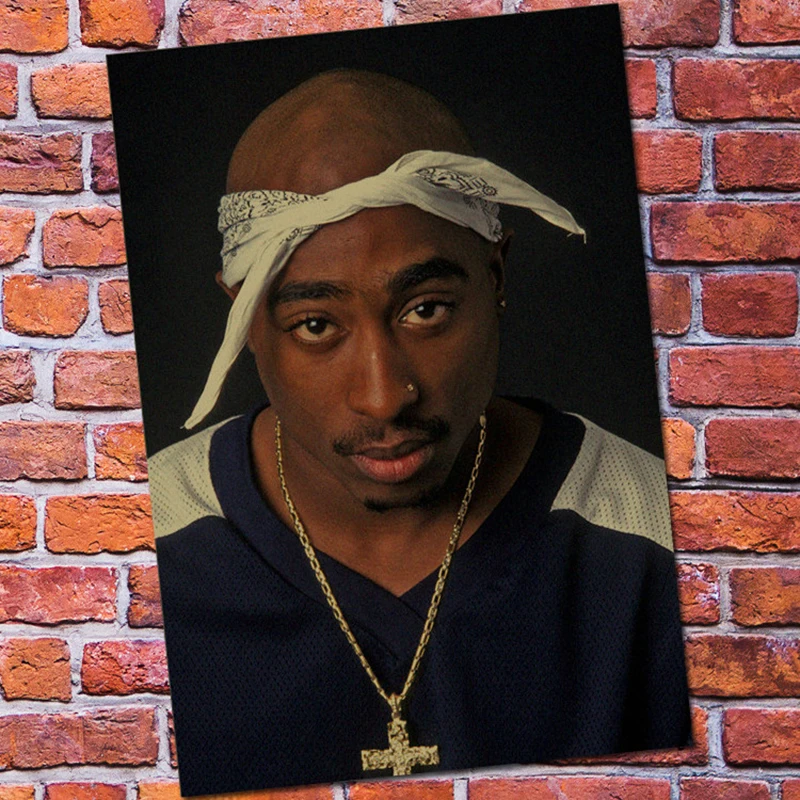 Уютный момент 2PAC Рэп Бог Тупак хип-хоп певец ретро постер винтажный крафт-Принт плакат стены украшения дома комнаты QT472