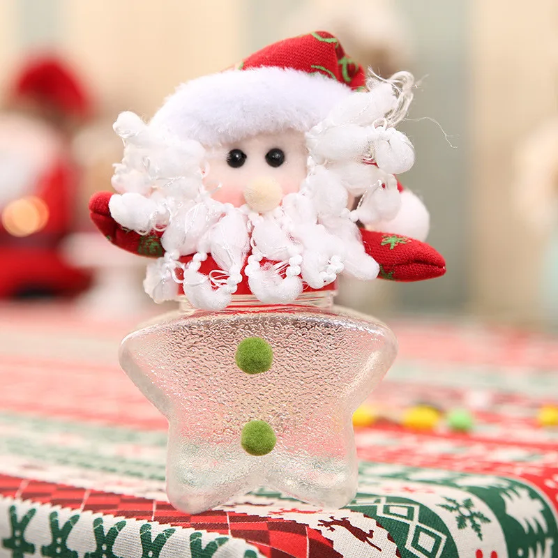 Лидер продаж рождественские конфеты, игрушки Рождество Декор игрушка для ребенка подарок печенье Повседневное Еда Jar новогоднее оконное