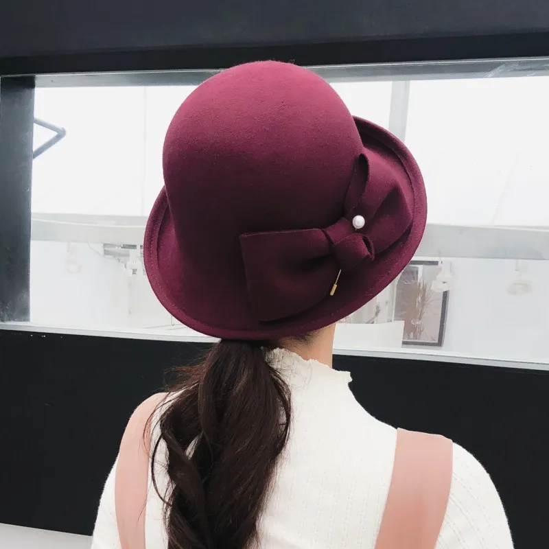 ladies felt cloche hats