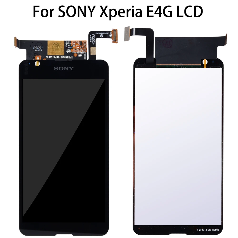 Оригинальный ЖК дисплей для SONY Xperia E4G E2003 E2033 дигитайзер Датчик стеклянная панель