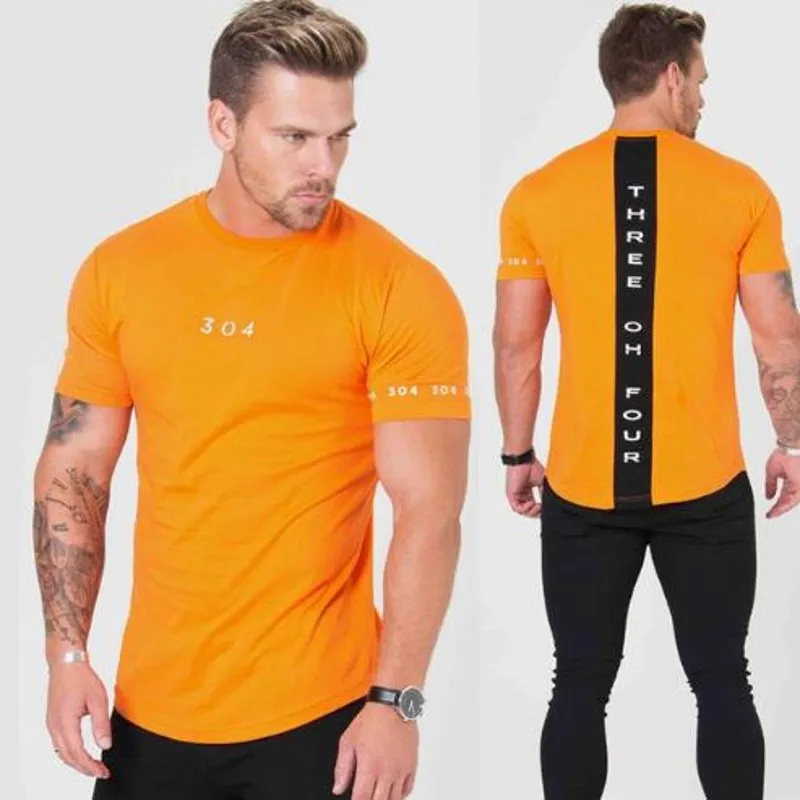

Men Cotton Short sleeve t shirt Fitness Slim Patchwork Black T-shirt Male Brand Gyms Tees Tops Summer Fashion Casual clothing