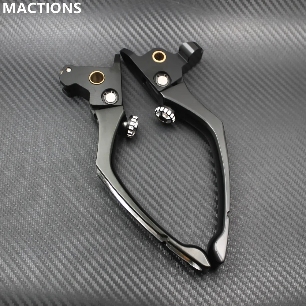 Brand New Black Motorcycle OX Design Brake Clutch Levers Adjustable