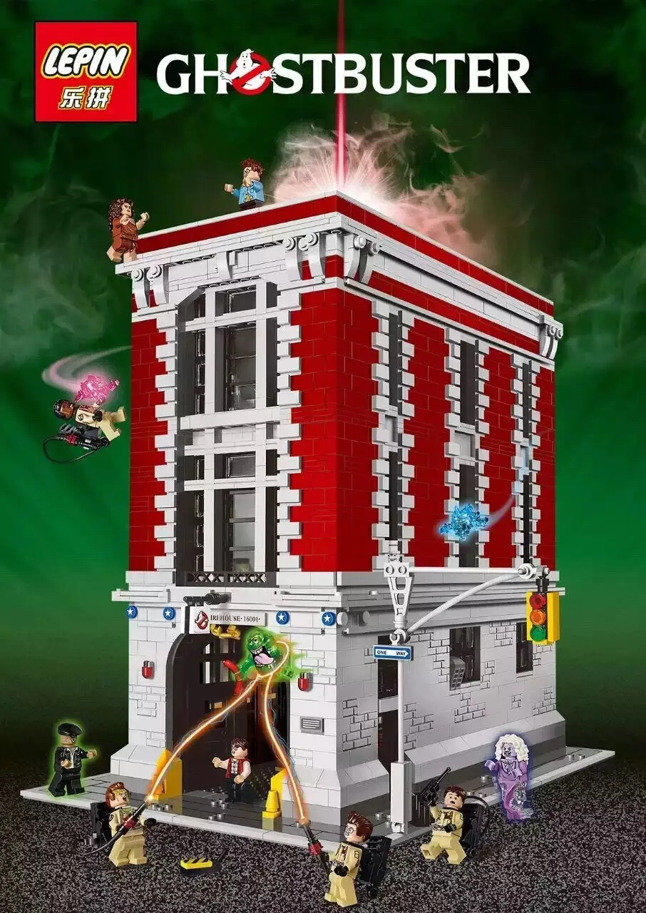 font b LEPIN b font 16001 Ghost death squads seriesModelFire headquarters ghost building Building Kits