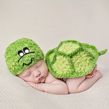 

Newborn Cartoon Cute Unisex Baby Knitted Wool Costume Outfits Photo Supplier Photography Prop