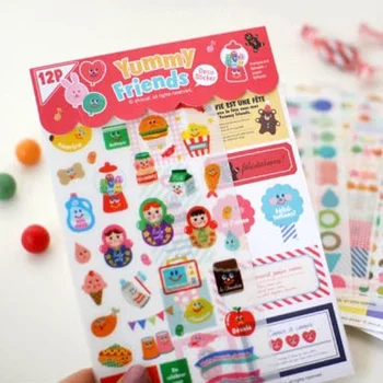 

12sheets Yummy Friend Doll Sticker Filofax Phone Diary Scrapbook Decoration Various Designs DIY Stationery Seal Stickers
