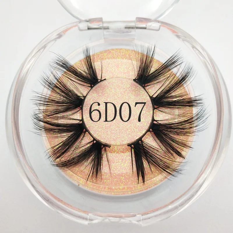 

Buzzme 6D07 25mm faux mink lashes makeup natural long lashes 1 pair silk eyelashes