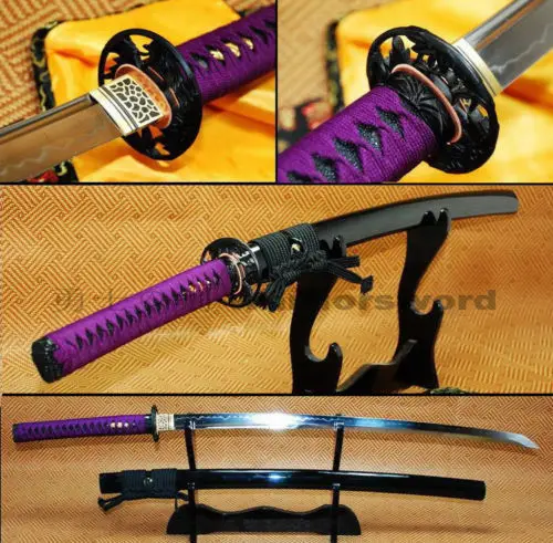 

Handmade Japanese sword katana Clay Tempered UNOKUBI ZUKURI blade very sharp 706