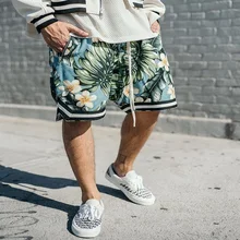 ss шорты с принтом, мужские шорты в стиле хип-хоп Kanye harajuku, повседневные шорты Джастина Бибера на молнии для катания на коньках, ретро шорты, женские мужские брюки