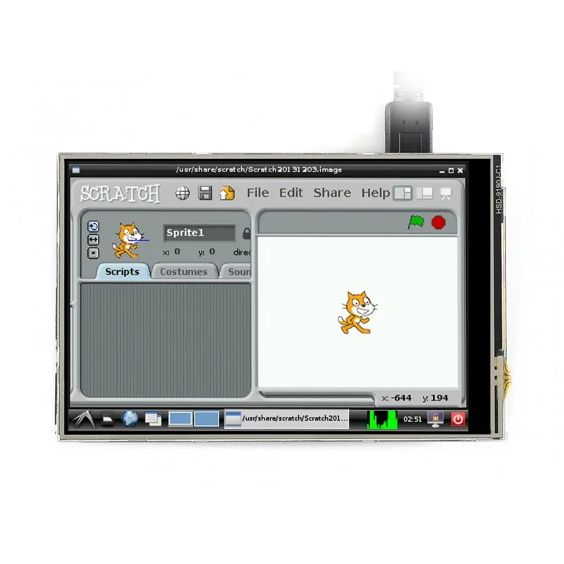 Raspberry Pi 4 дюймовый сенсорный экран TFT LCD C с резистивным сенсорным управлением 480x320