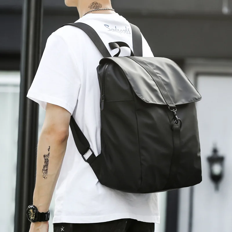 

2019 New Fashion Men's Backpack Bag Male Nylon Laptop Backpack Computer Bags high school student college students bag male