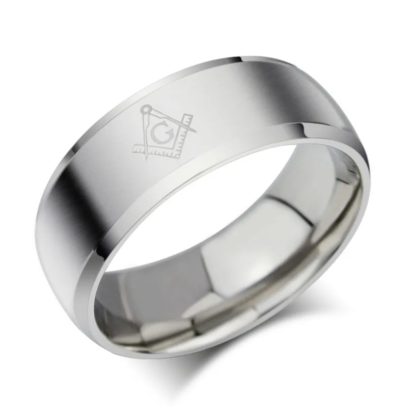 Кольцо из нержавеющей стали с массонской гравировкой|jewelry toe ring|ring jewelry storering watch |