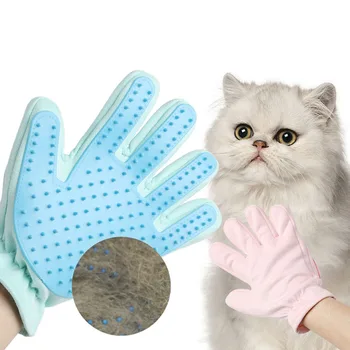 

Blue Brush Glove For Animal Cat Cleaning Brush Gloves For Cats Dogs Comb For Cats Product For Cat Grooming