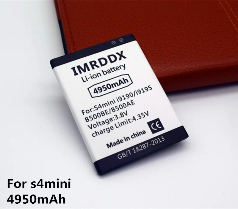 Imrddx Новый B500BE B500AE 4950 мАч для samsung galaxy S4 мини-аккумулятор i9190 I9198 I9192 i9195 s4mini/для Mini
