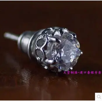 

Anchor flower Ipomoea Zircon 925 sterling silver earrings 1 Pair