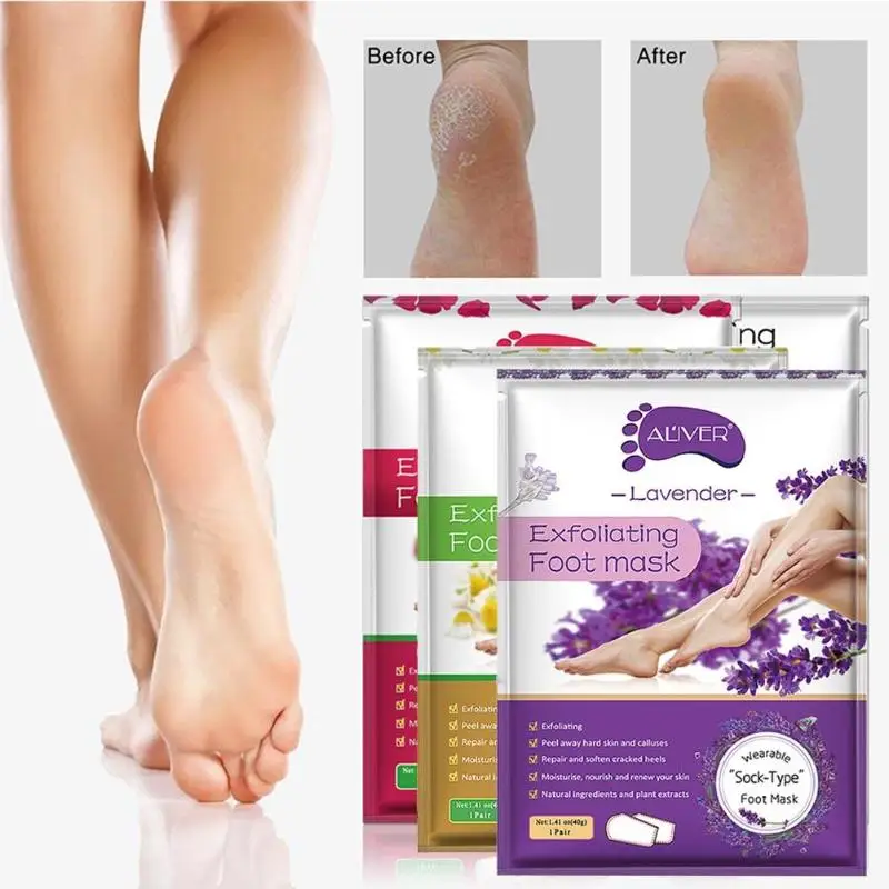 

1/3pairs Moisture Foot Mask Feet Cream for Dead Skin Removal Foot Care Tool Removing Dead Skin Exfoliator Whitening Foot Care