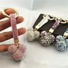 Zircon Key Chain Pendant Tassel Mickey Bear Heart Animal Horse Ball Car Bag Korean Luxury Rhinestone Accessories Fashion Jewelry ► Photo 1/6