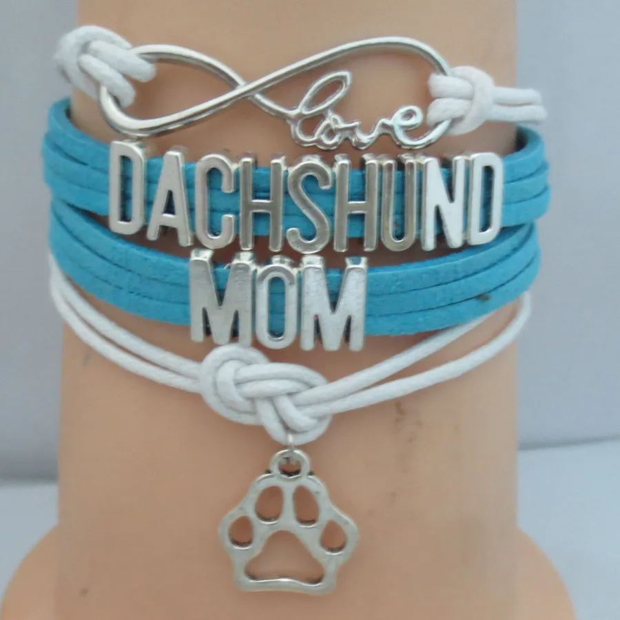 

Love Dachshund Mom Bracelet Dachshund Mom dogs bracelets