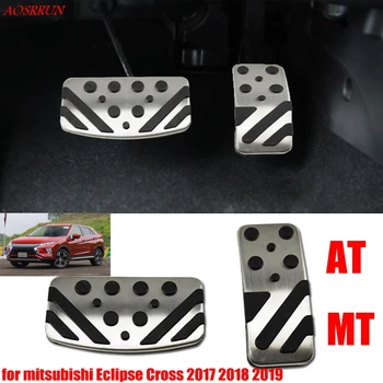 

Don't need to punch car accessories Stainless Steel Pedal Accelerator Brake Clutch Cover For mitsubishi Eclipse Cross 2017 2018