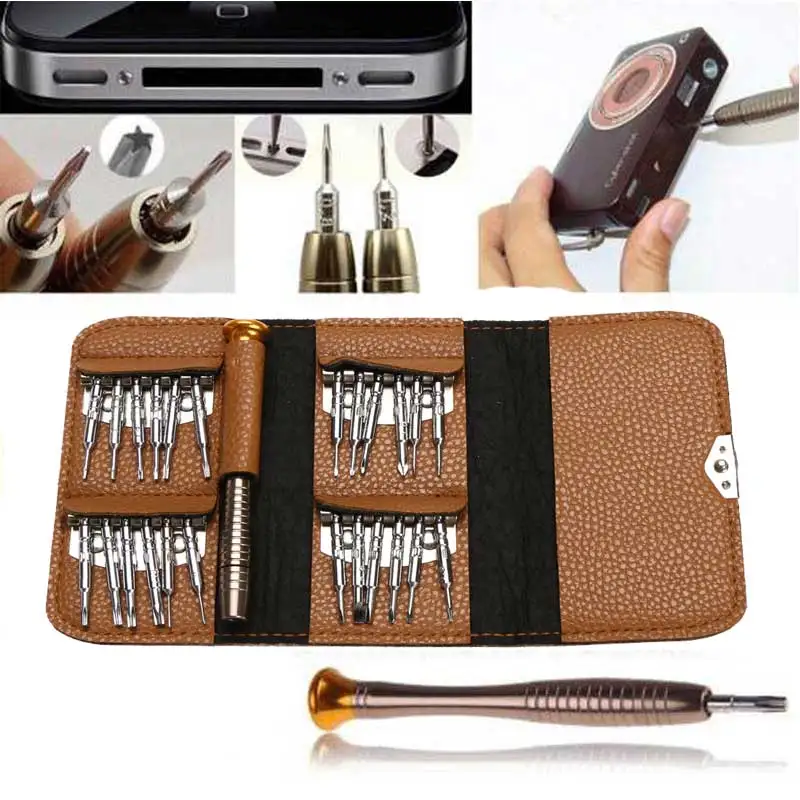 

Mini Precision Screwdriver Set 25 in 1 Electronic Torx Screwdriver Opening Repair Tools Kit for iPhone Camera Watch Tablet PC