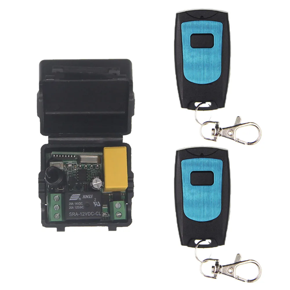 

Tiny Size AC 220V 1CH 1 CH 10A RF Wireless Remote Control Switch System, Receiver+ Waterproof Transmitter,315/433 MHz