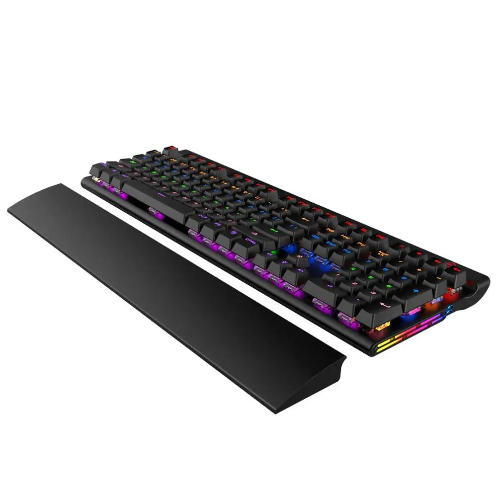  Ajazz AK500 Wired Mechanical Gaming Keyboard 108 Keys Backlit Notebook Desktop Keyboard Large Palm 