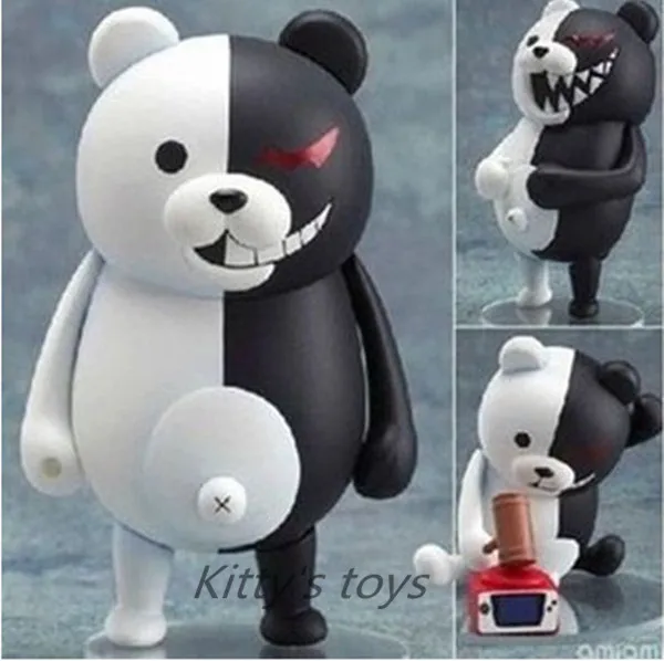 Новые ПВХ Симпатичные 4 "Nendoroid monokuma кукла Супер Dangan ronpa аниме Фигурки героев Коллекционная модель игрушки для детей ka0404