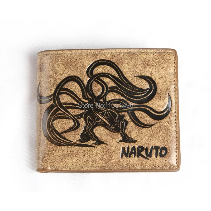 Высокое качество кожаный Аниме Наруто короткий кошелек хаки многослойный Kingdom Hearts кошелек держатель для карт сумка для денег для мужчин и женщин подарок