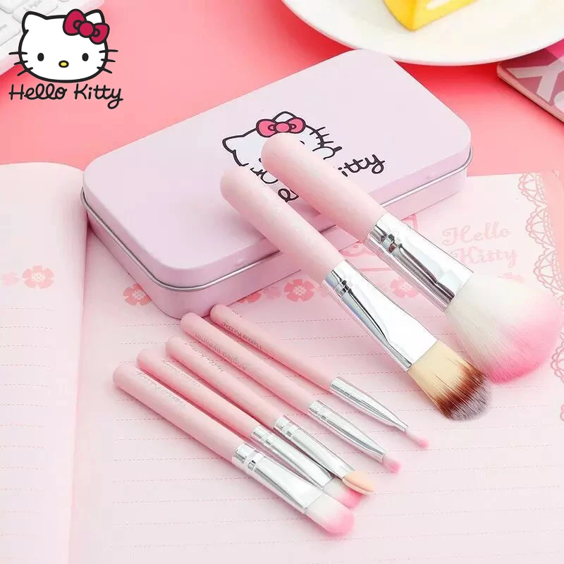 Hello kitty 7 шт. розовый макияж BB крем основа милая пудра для лица тени век палочка