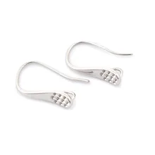 DoreenBeads медная проволока для ушей, крючки для сережек, наполненные W/петлей 18 мм x 10 мм, размер стойки/проволоки:(21 калибр), 4 шт