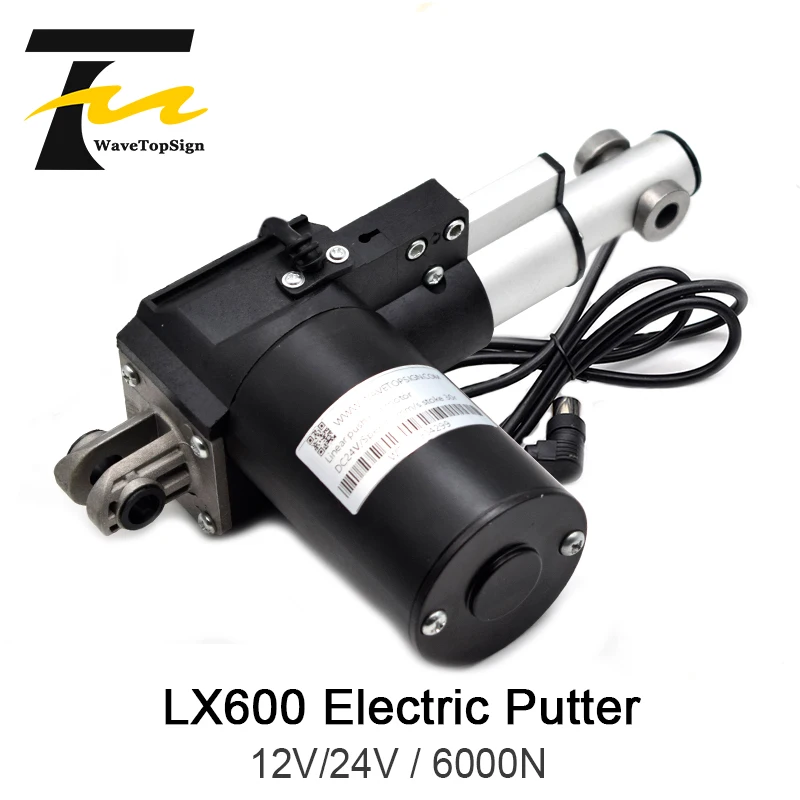 LX600 Электрический Паттер 12V24V DC толкатель двигателя 6000N Линейный телескопический