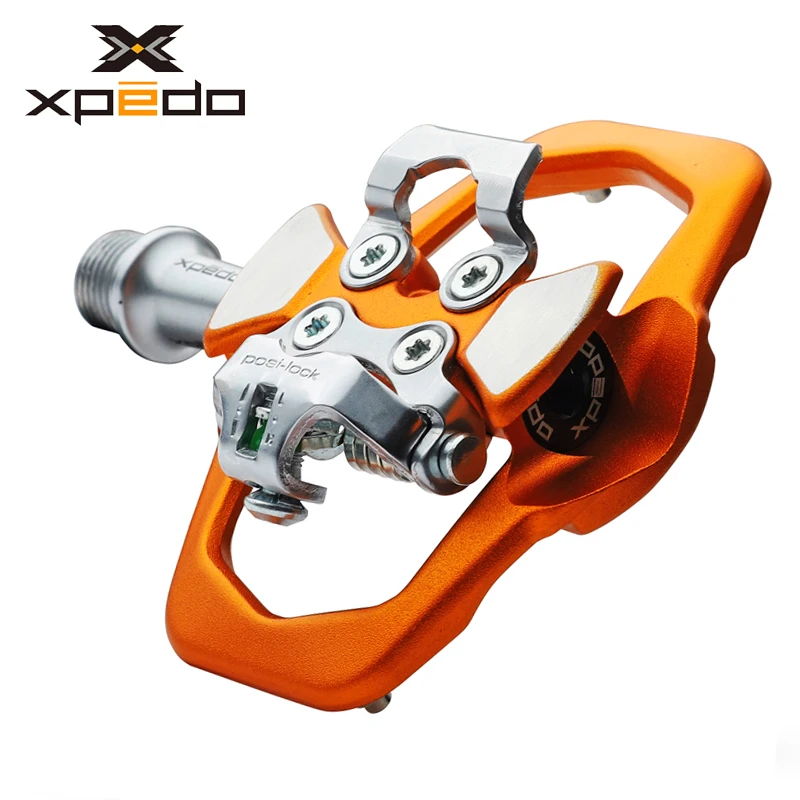 

Xpedo XCF12AC Ultralight 295g Mountain Bike Clipless Pedal with 3 Bearing High Strength alloy MTB bike self-locking pedals