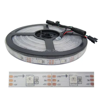 

On Sale 15M SMD5050 WS2811 WS2812B Dream Color RGB Led Flexible Strip Lighting IP67 Waterproof DC5V 9A 30LEDS/30IC