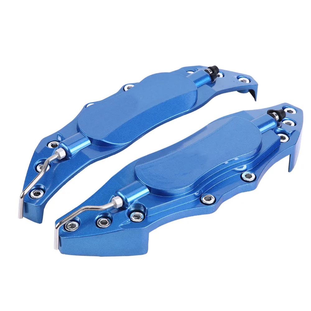 

2pcs Car Aluminum Endless Brake Caliper Protector Cover for Wheel Hub 16in-17in Medium Blue anti-oxidation corrosion resistant