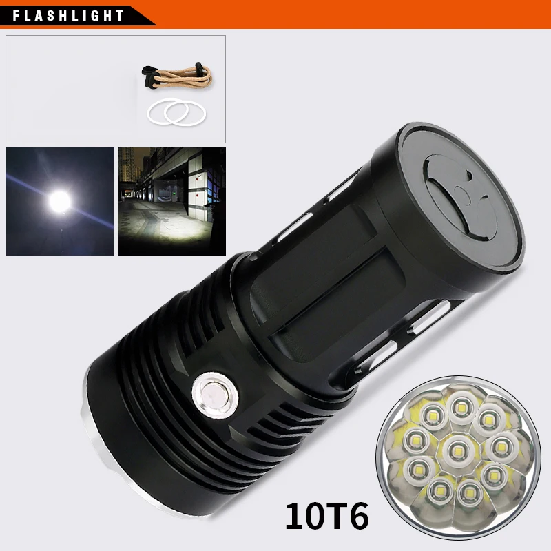 LFL-1 T6 LED Torch Aluminum alloy Zoomable Tactical Defense Flashlight up to 7000 lumens Sadoun.com