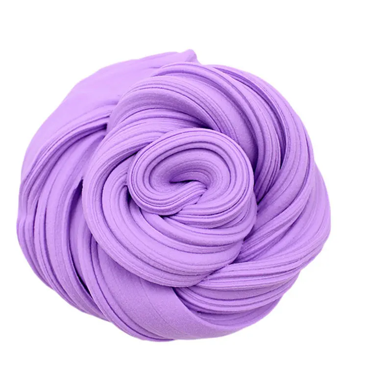 Поставки слаймов мягкий смешной DIY антистрессовый глиняный Пластилин пушистый слизик для снятия стресса KidsToy цветной глиняный вкус для слизи - Цвет: Purple Slime