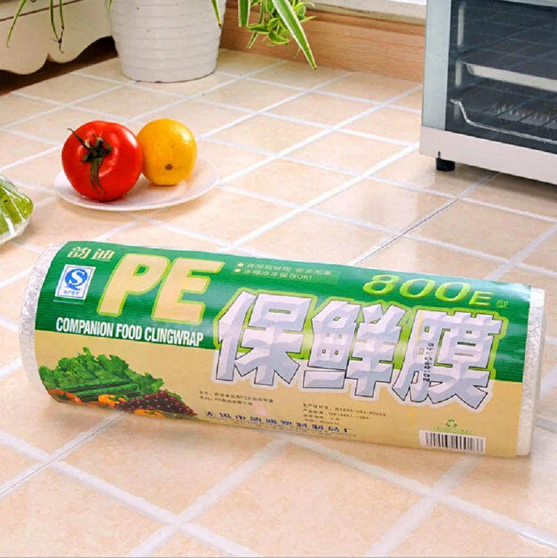 HOT Sale PE Saran Wrap Seal Cover Stretch Cling Food Fresh Kitchen Toolscover stretchsaran